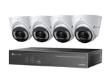 TP-LINK VIGI 4MP Full-Color Turret IPC and 4 Channel PoE+ NVR KIT