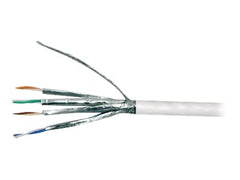 MCL Cat6A twisted pair S/FTP LSZH patch cable 100m White