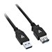LINDY 1m USB 2.0 Typ A m/f Anthra Line