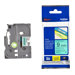 BROTHER Ruban TZe133 12mm Bleu sur fond