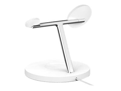 BELKIN BOOST CHARGE PRO MagSafe 3-in-1 Charging Stand Watch fast charge w PSU EU Power Supply White