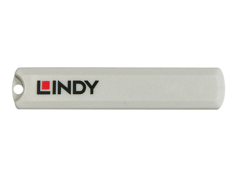 LINDY USB Type C Port Blocker Key - Pack of 4 Blockers Blue