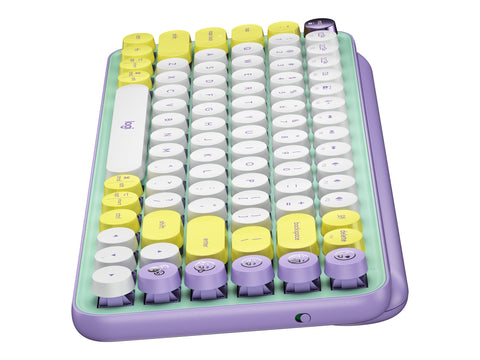 LOGITECH POP Keys Wireless Mechanical Keyboard With Emoji Keys - DayDream Mint Central (FR)