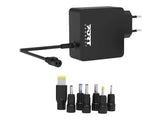 PORT DESIGNS Universal Power Adapter For Notebooks Up To 45W EU Plug 7 Universal Detachable Tips