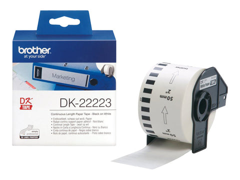 BROTHER DK22223 CONTINUOUS PAPER TAPE 50MMX30 5M