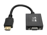 EATON TRIPPLITE HDMI to VGA with Audio Converter Cable Adapter for Ultrabook/Laptop/Desktop PC M/F 6-in. 15.24 cm