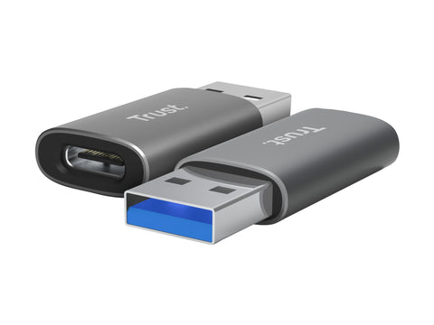 TRUST Pack de 2 adaptateurs USB-C vers USB-A