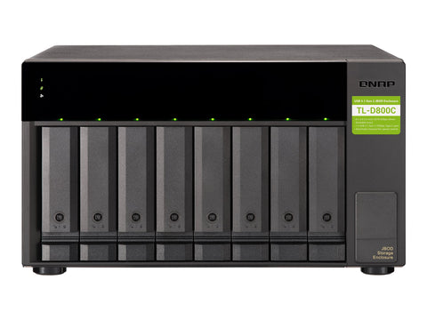 QNAP TL-D800C 8-bay desktop USB-C 3.1 Gen2 10Gbps JBOD expansion unit