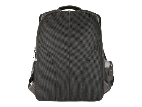 TARGUS ESSENTIAL Notebook Backpac noir  & Grey  / Nylon