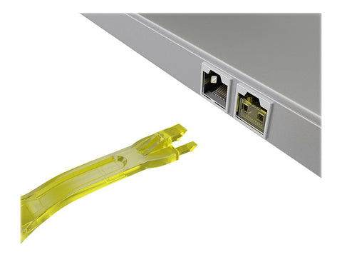 LINDY Verrous de ports RJ45 10 pièces avec clé jaune