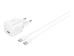 BELKIN 25W USB PD Wall Charger with PPS WHT w/1m C-C Cable
