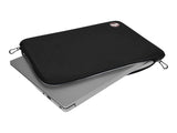 PORT DESIGNS Trendy Cotton Neoprene Laptop Sleeve 15.6p L-shaped opening for easy access Stretchy cotton neoprene material Black