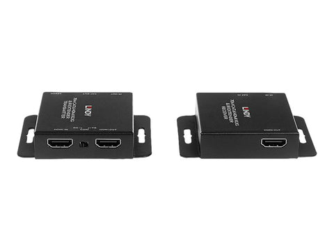 LINDY 70m Cat.6 HDMI 10.2G & IR Extender Amplify HDMI 10.2G & IR signals over 70m via Cat.6 cable