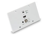 LINDY 150m HDMI and TypeC HDBT EU WallPlate KVM Extender