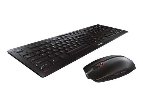 CHERRY STREAM Desktop Recharge Wireless keyboard / mouse set USB black Rechargeable (FR)