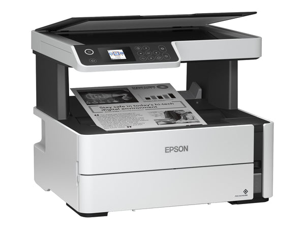 EPSON EcoTank ET-M2170 MFP Mono inkjet refillable A4 20ppm Print 250sheets USB LAN Wi-Fi White