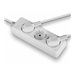 LINDY Mains 3 way gang socket