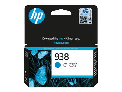 HP 938 Cyan Original Ink Cartridge