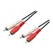 MCL CÃ¢ble audio stÃ©rÃ©o 2 x RCA mÃ¢le/mÃ¢le