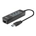 LINDY USB 3.1 Hub/Gigabit Ether. Adapter