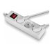LINDY Mains 3 way gang socket on/off