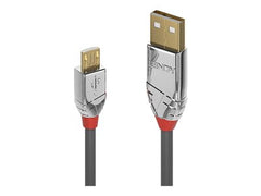 LINDY 0.5m USB 2.0 A/Micro-B Cable Cromo