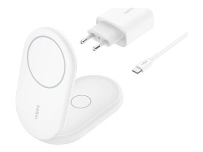 BELKIN Qi2 15w Magnetic 2in1 Stand White
