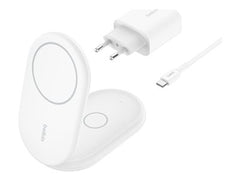 BELKIN Qi2 15w Magnetic 2in1 Stand White