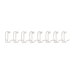FELLOWES rel metall 34 boucles 8mm blanc