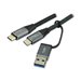 MCL USB 3.2 Type C mesh cable 10G 100W