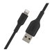 BELKIN Câble Lightning USB-A 0.15m noir
