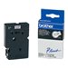 BROTHER RUBAN TZ 12MM NOIR / BL