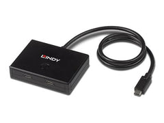 LINDY 2 Port USB 3.2 Gen 2 Type C Bi-Dir