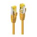 LINDY 0.5m RJ45 S/FTP LSZH Cable Yellow