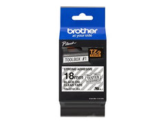 BROTHER RUBAN 18mm Noir/Transpa