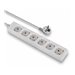 LINDY Mains 6 way gang socket