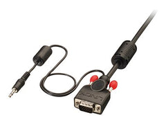 LINDY VGA and Audio Cable M/M Black 1m