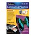 FELLOWES PUNCHED POUCH 228X303 80MIC