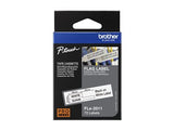 BROTHER FLe-2511 Bk On White Flag Tape