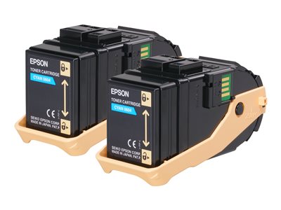 EPSON Pack 2 toners cyan AL-C93
