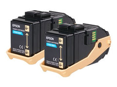 EPSON Pack 2 toners cyan AL-C93