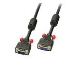 LINDY VGA Cable M/F Black 2m HD15
