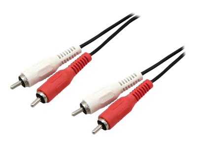 MCL CÃ¢ble audio stÃ©rÃ©o 2 x RCA mÃ¢le/mÃ¢le