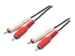 MCL CÃ¢ble audio stÃ©rÃ©o 2 x RCA mÃ¢le/mÃ¢le