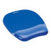 FELLOWES CRYSTAL BLUE MOUSEPAD w/ WRIST