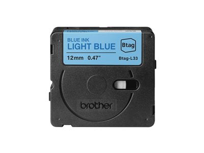 BROTHER 12MM BTAGL33 Ribbon Blue