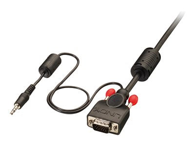 LINDY VGA and Audio Cable M/M Black 7.5m