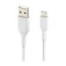 BELKIN Câble tressé USB-A USB-C 2m blanc
