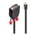 LINDY Mini DP to DVI-D Cable black 1m