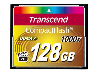 TRANSCEND 128Go CompactFlash Card 1000x